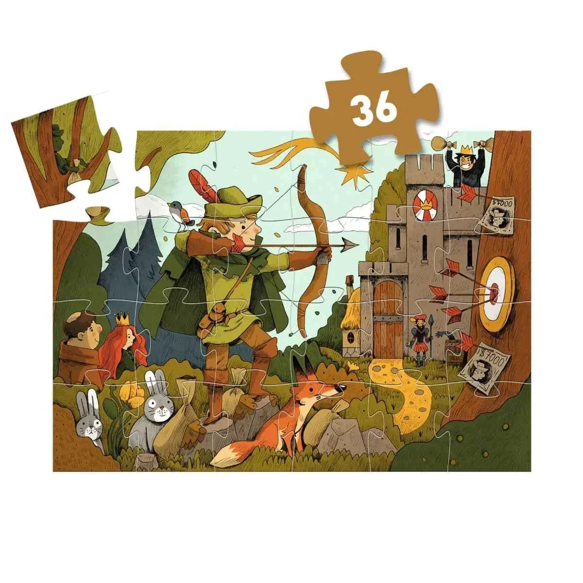 Puzzle 36 Teile - Robin Hood - 07304 Djeco