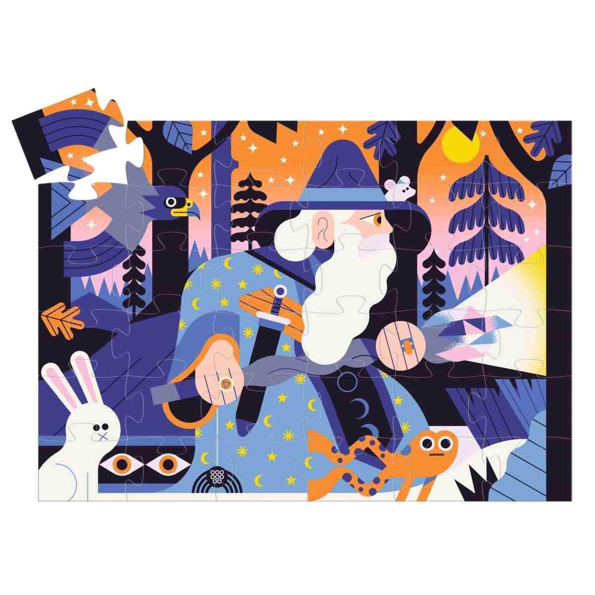 Puzzle 36 Teile - Zauberer Djeco