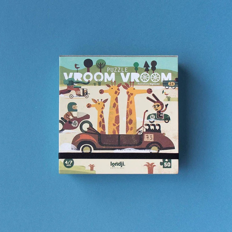 Puzzle 50 Teile Giraffen Vroom vroom - PZ66U Londji