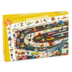Puzzle 54 Teile - Auto Rally Djeco