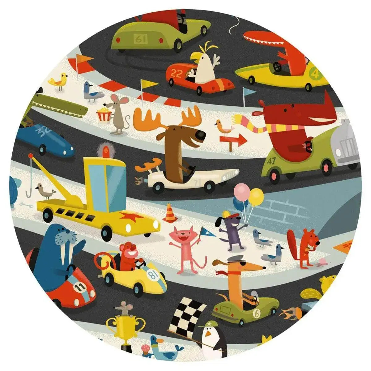 Puzzle 54 Teile - Auto Rally Djeco
