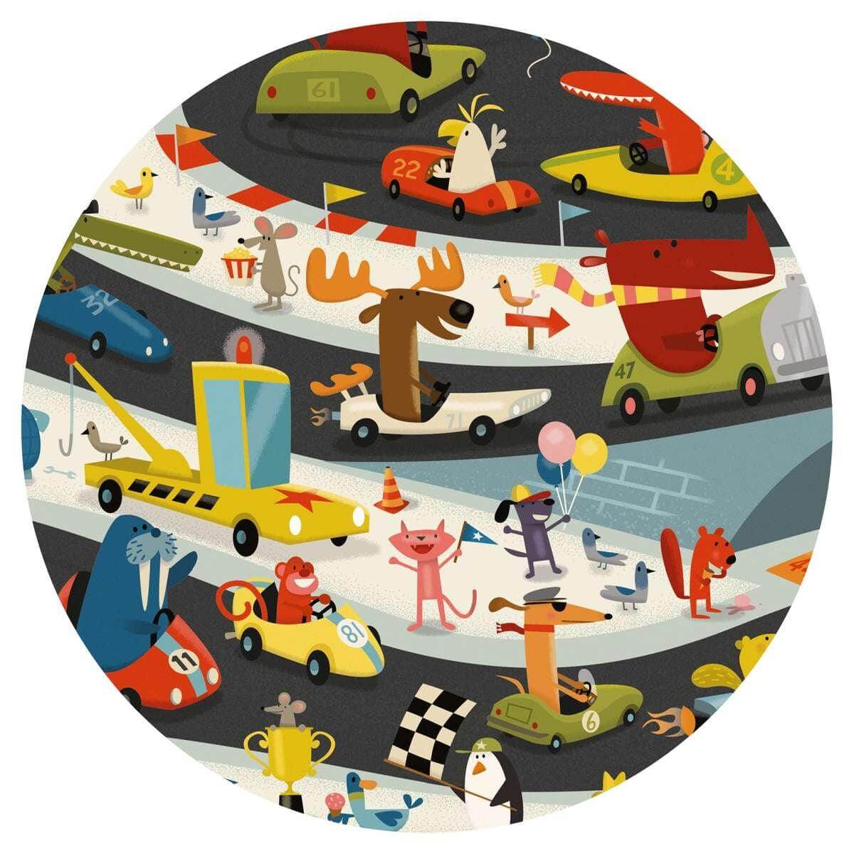 Puzzle 54 Teile - Auto Rally Djeco