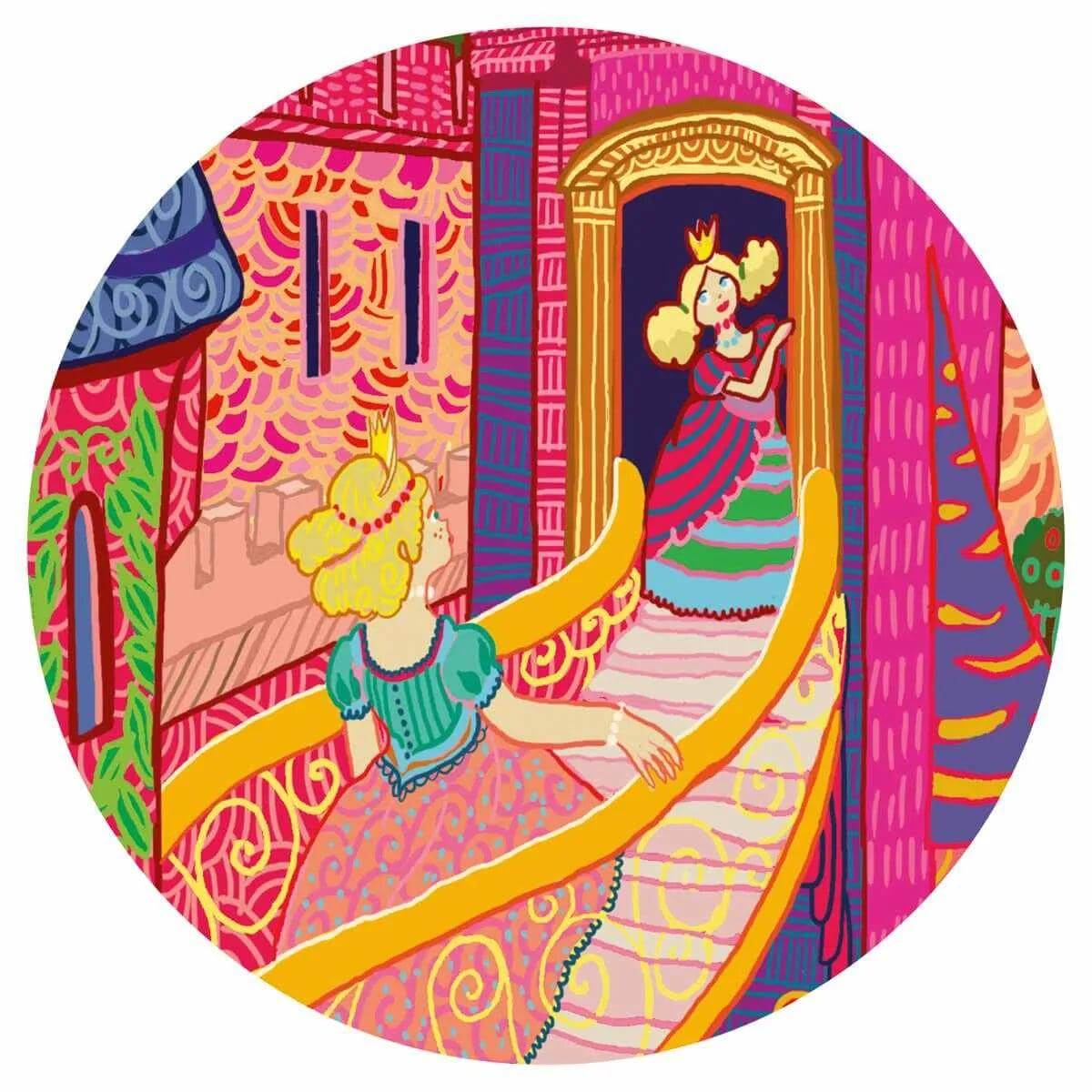 Puzzle 54 Teile - Märchenschloss Djeco