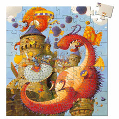 Puzzle 54 Teile - Vaillant und der Drache Djeco