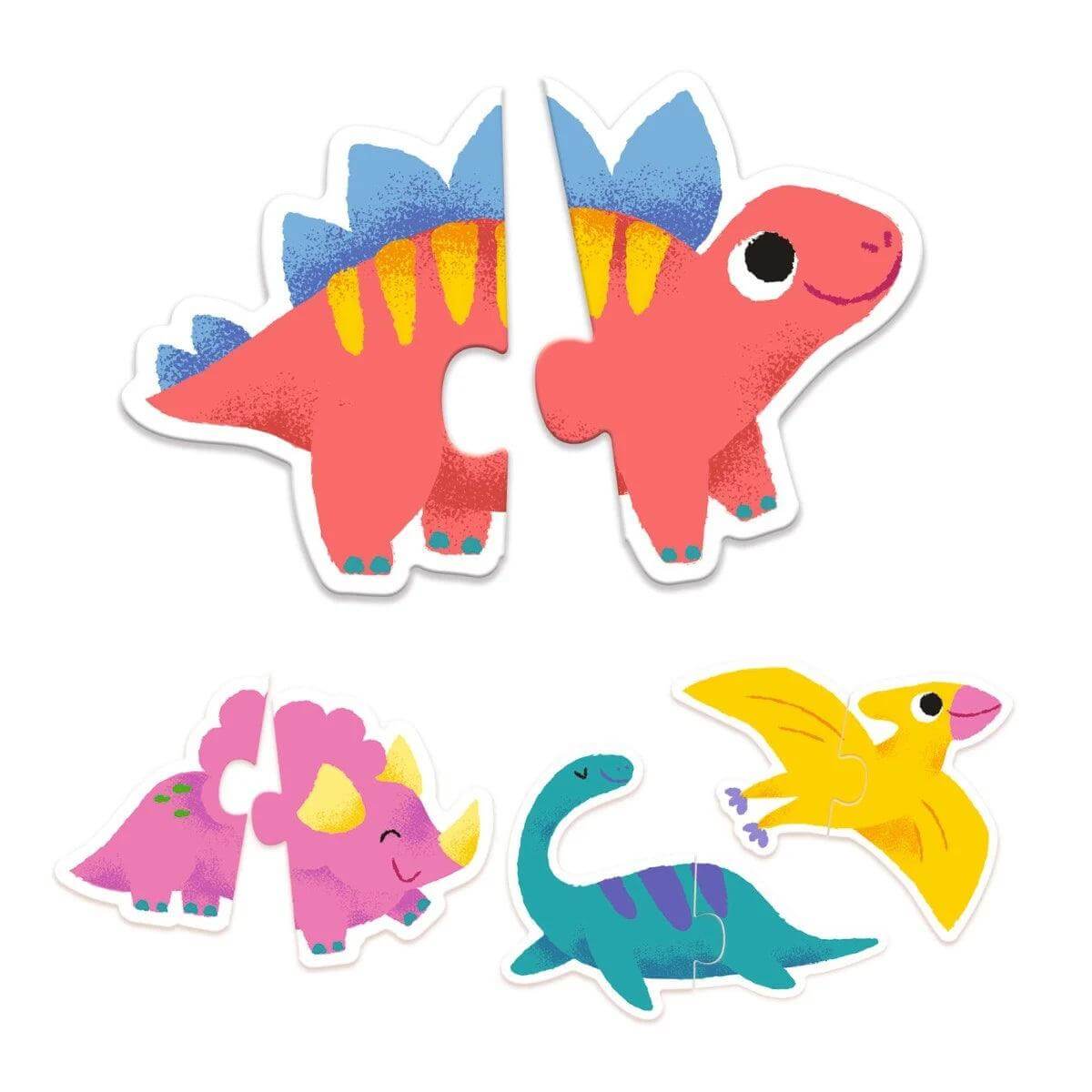 Puzzle Duo Dinos Djeco
