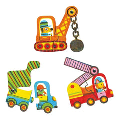 Puzzle Duo Fahrzeuge Djeco