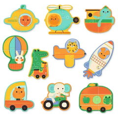 Puzzle Duo Fahrzeuge - DJ08270 Djeco