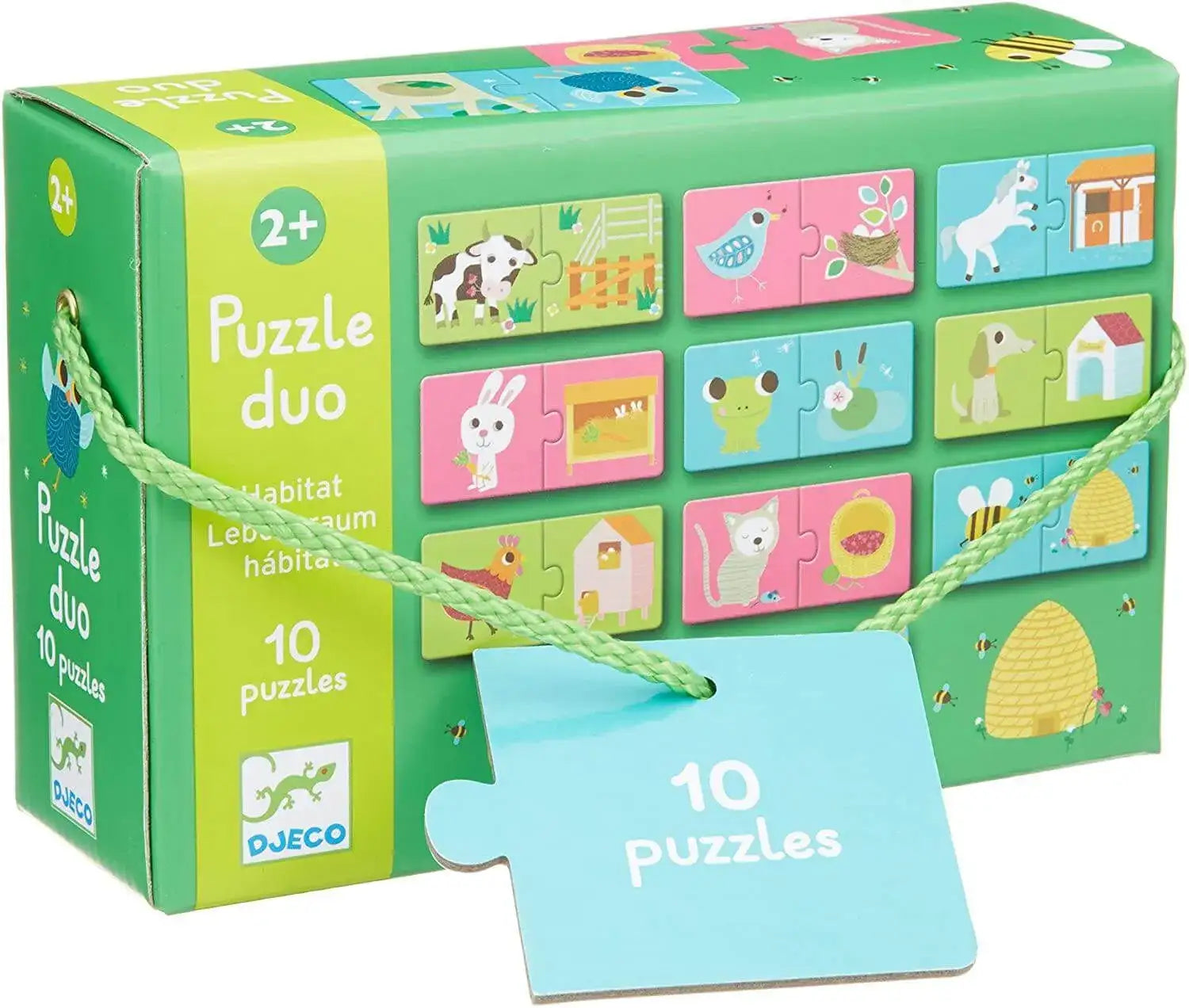 Puzzle Duo Lebensräume Djeco
