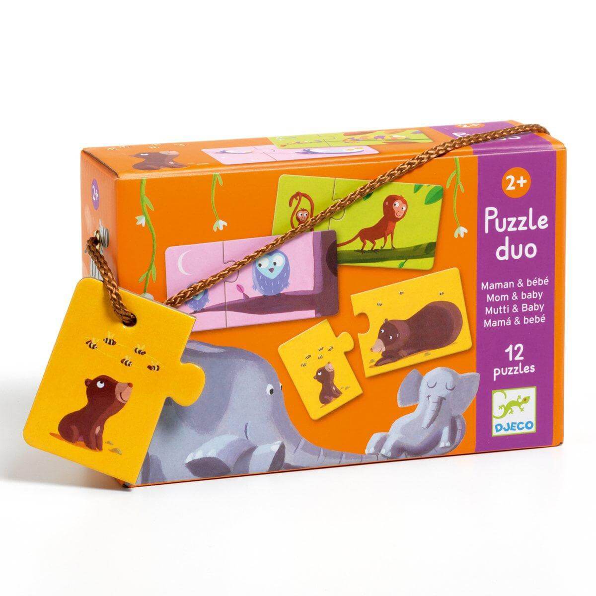 Puzzle Duo Mami & Kind Djeco