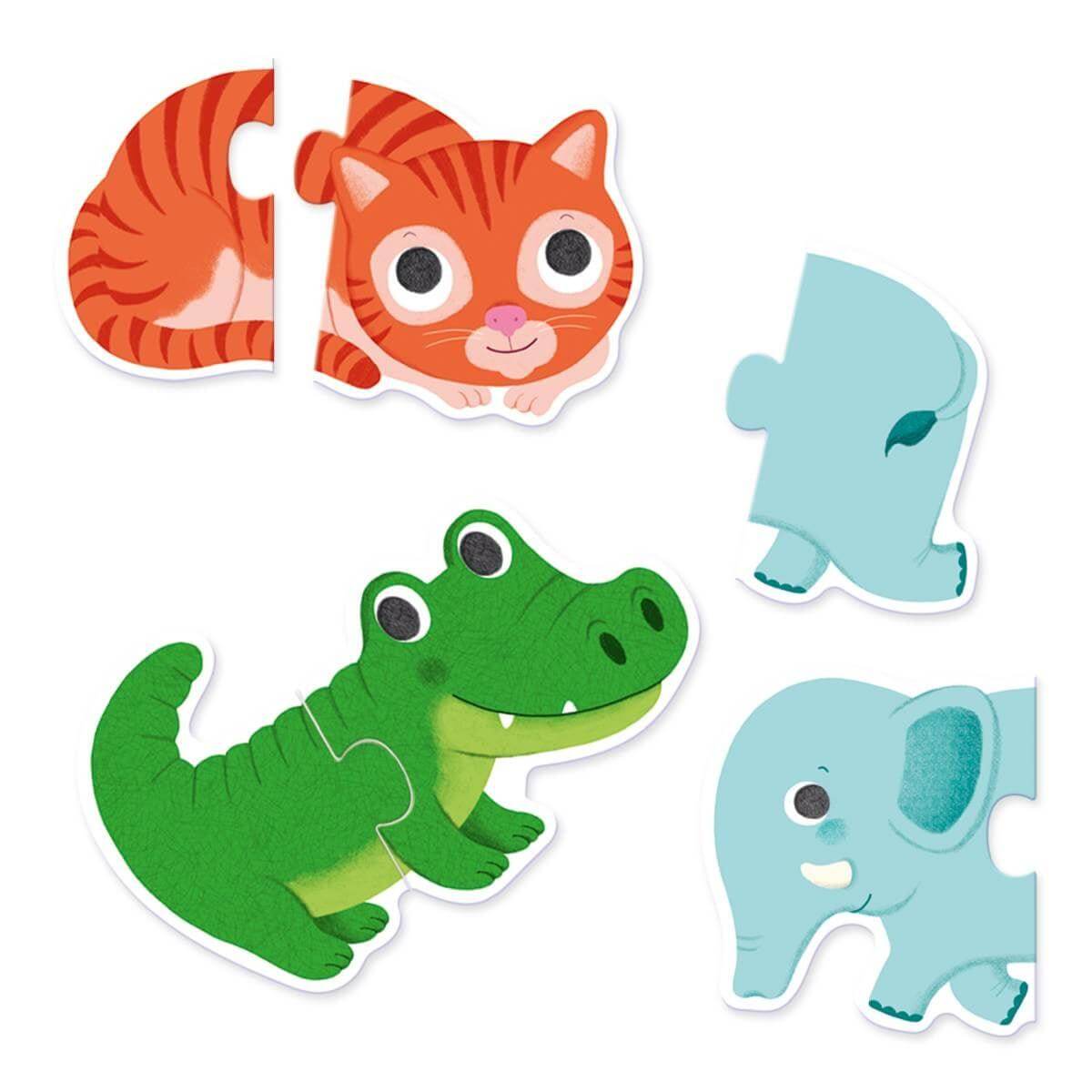 Puzzle Duo Tiere Djeco