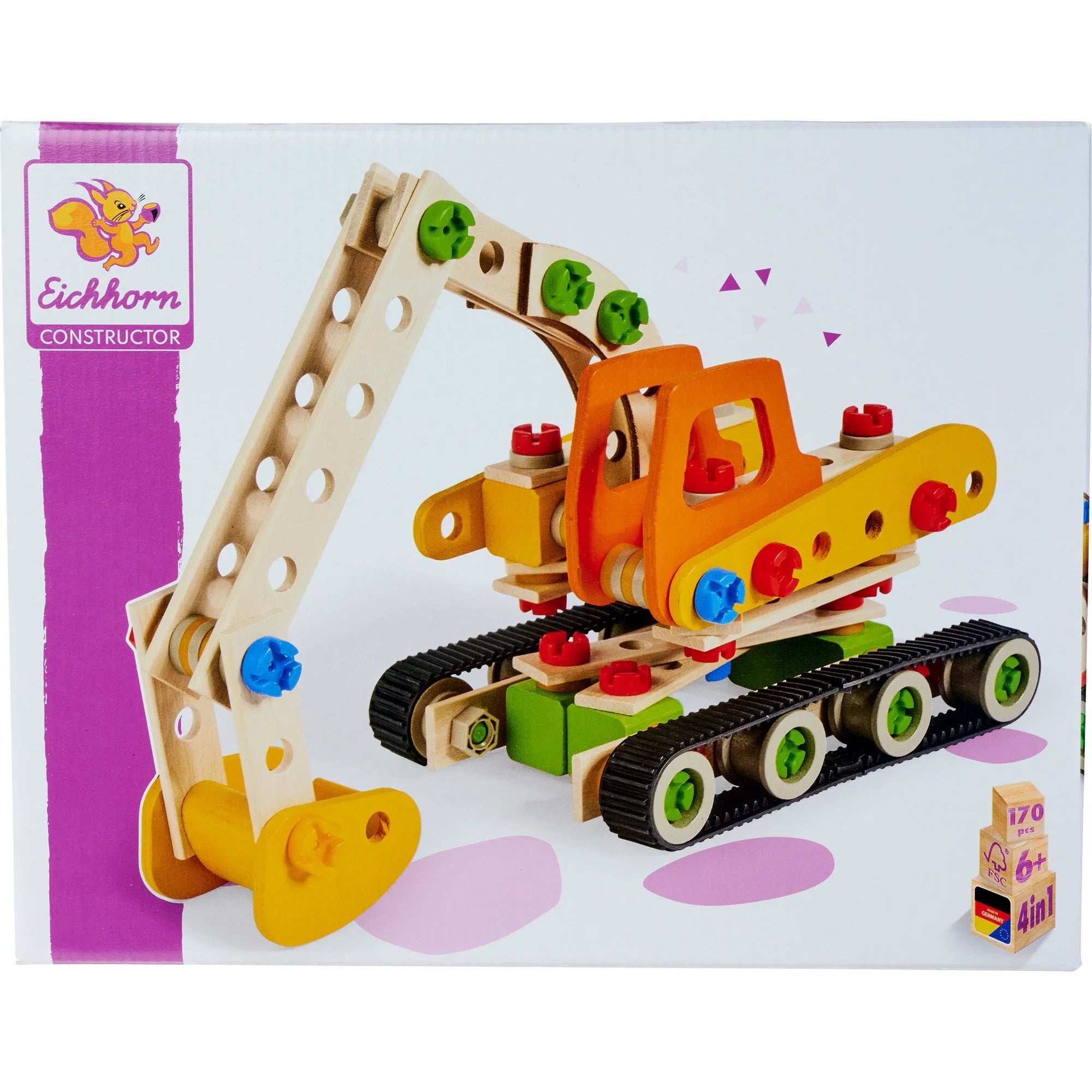 Raupenbagger, Konstruktionsspielzeug 170 Teile - Simba