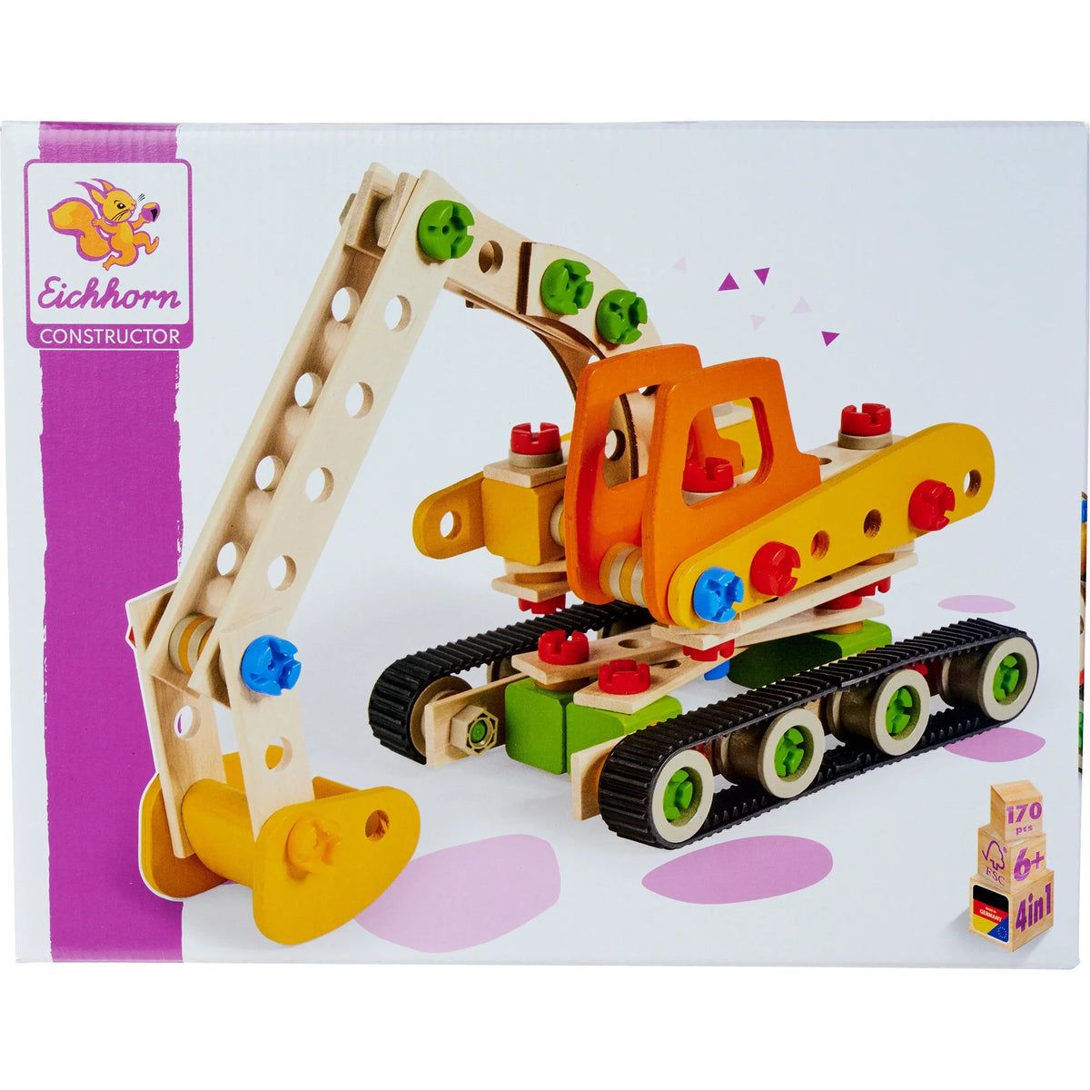 Raupenbagger, Konstruktionsspielzeug 170 Teile - Simba