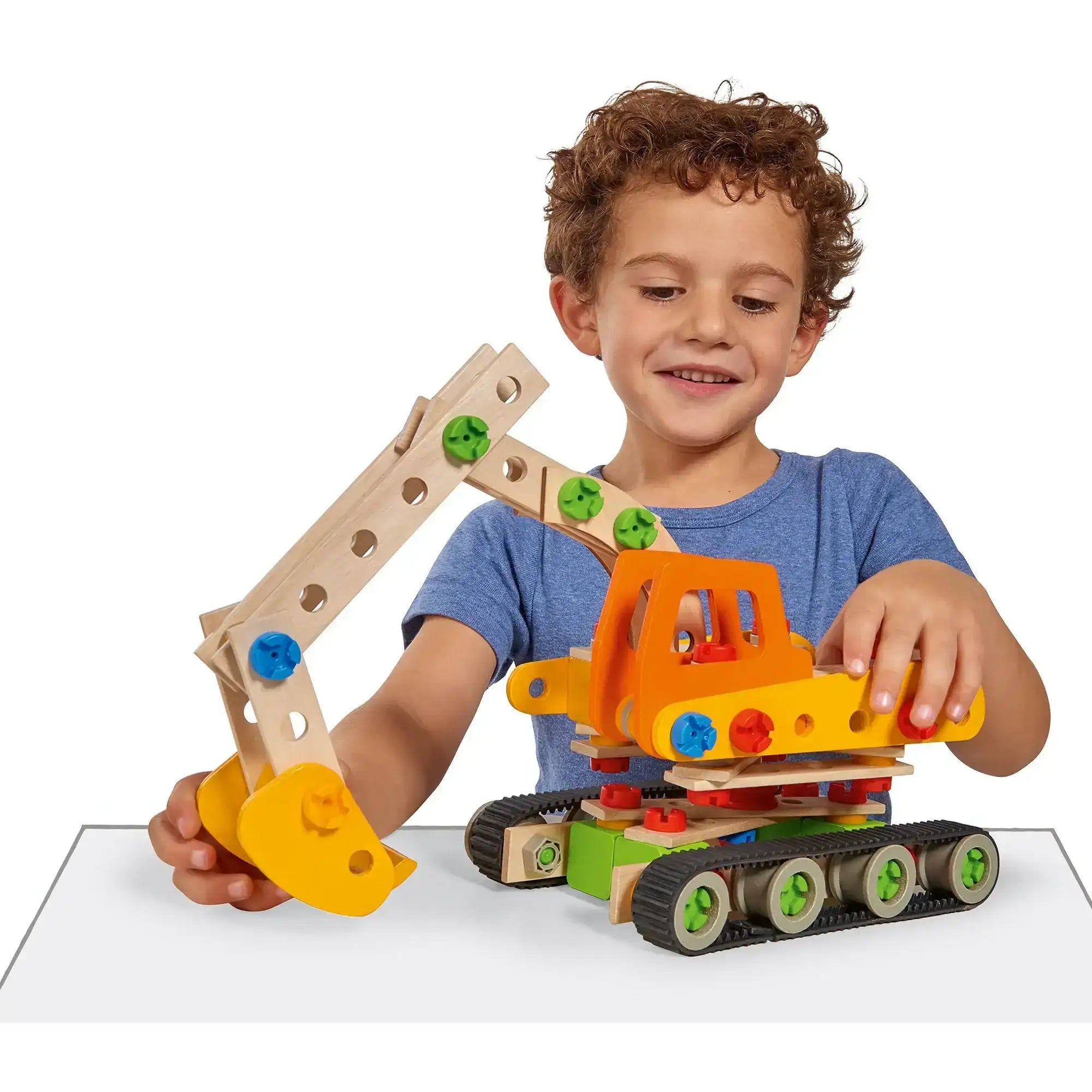 spielzeug für draußen ab 9 jahren Eichhorn Constructor Raupenbagger 170 Teile | Kunstundspiel.de