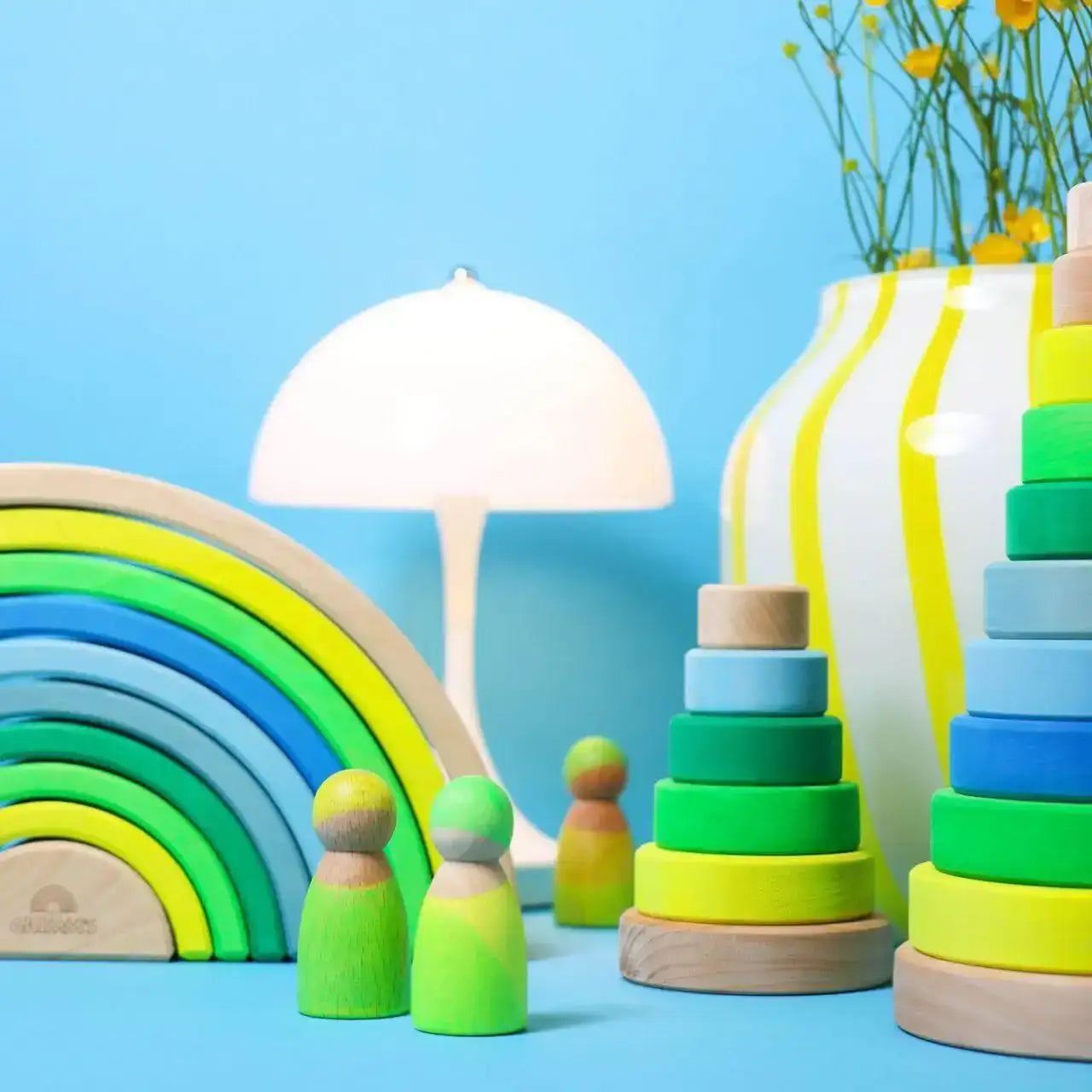 Regenbogen Neongrün Grimms