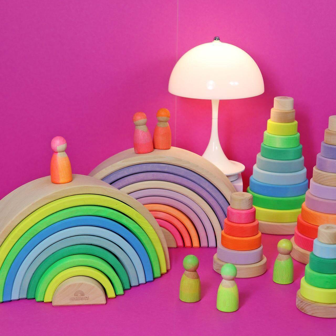 Regenbogen Neongrün Grimms