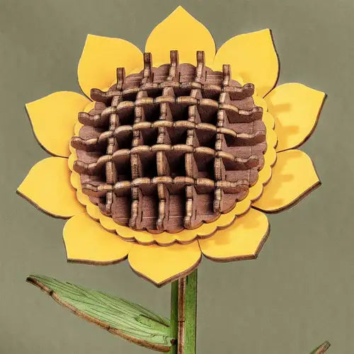 rowood-3d-holzpuzzle-sunflower-sonnenblume-tw011-kunstundspiel-4 - kunstundspiel 