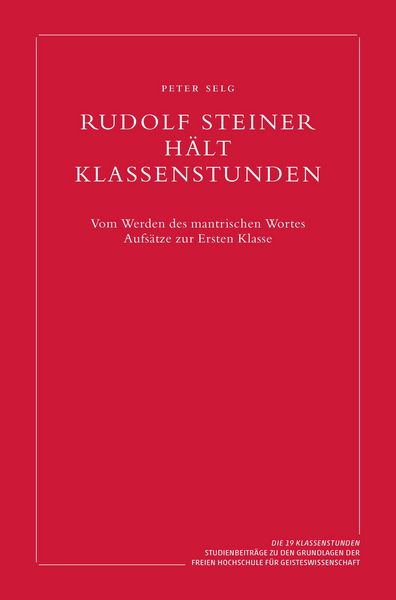 Rudolf Steiner hält Klassenstunden