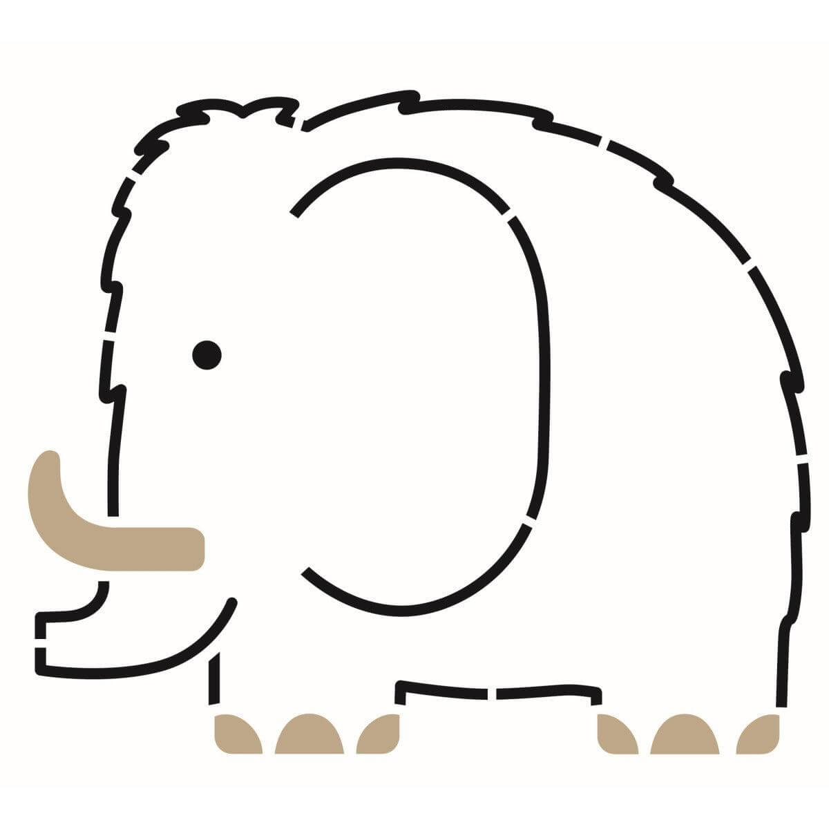 Schablonen Dinosaurier Djeco
