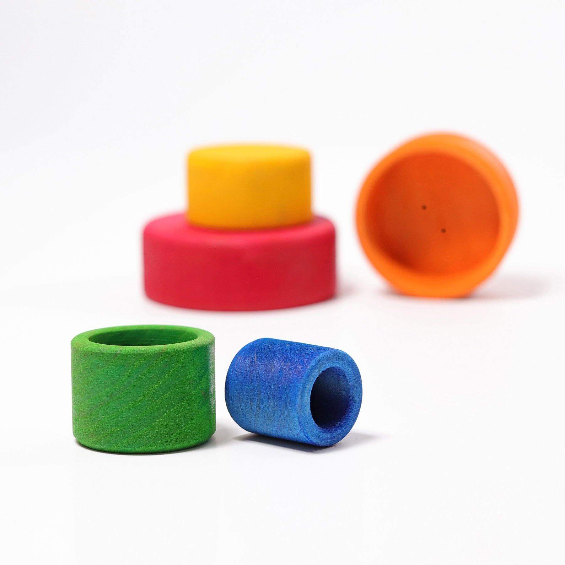 Schälchen stapelbar rot-bunt Grimms