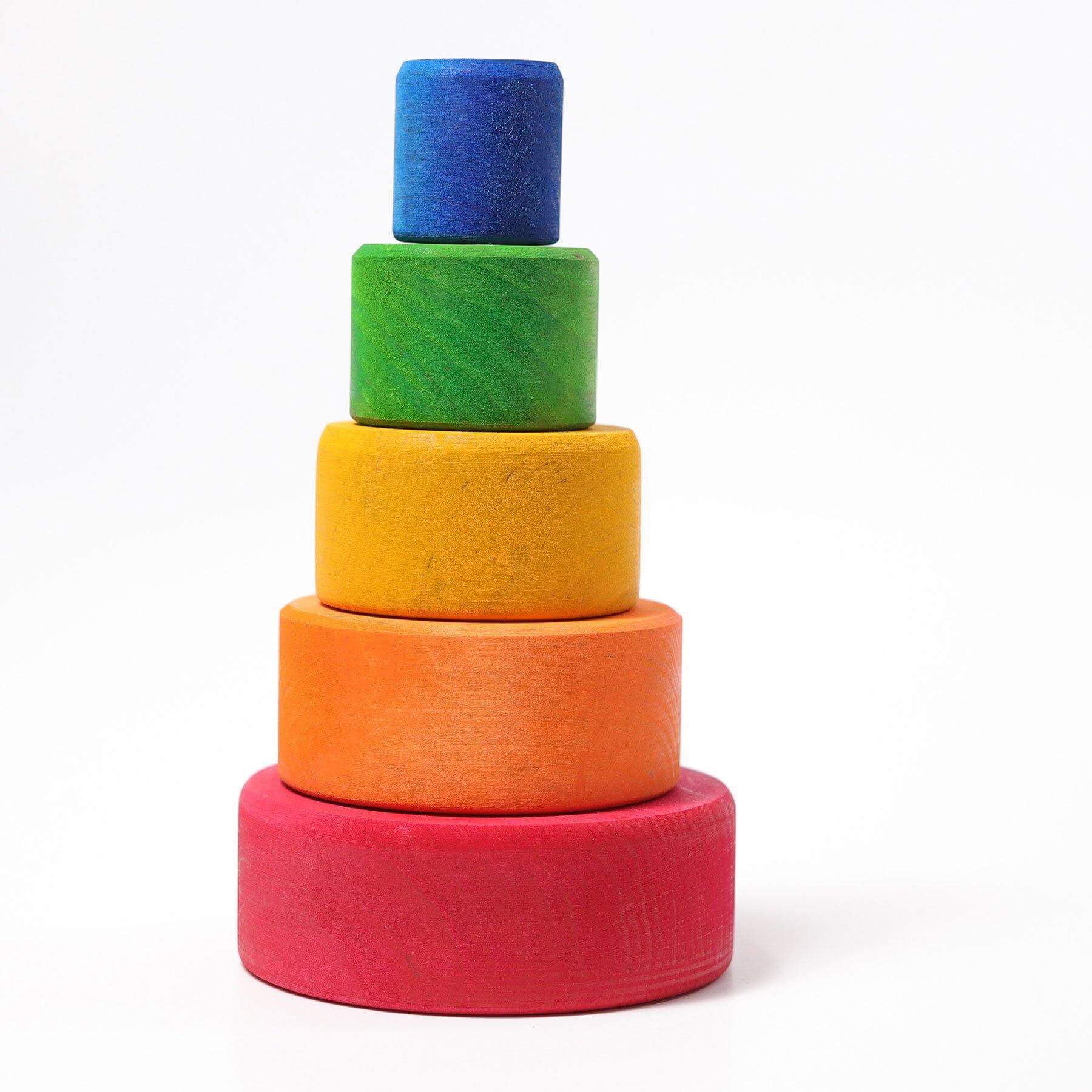 Schälchen stapelbar rot-bunt Grimms