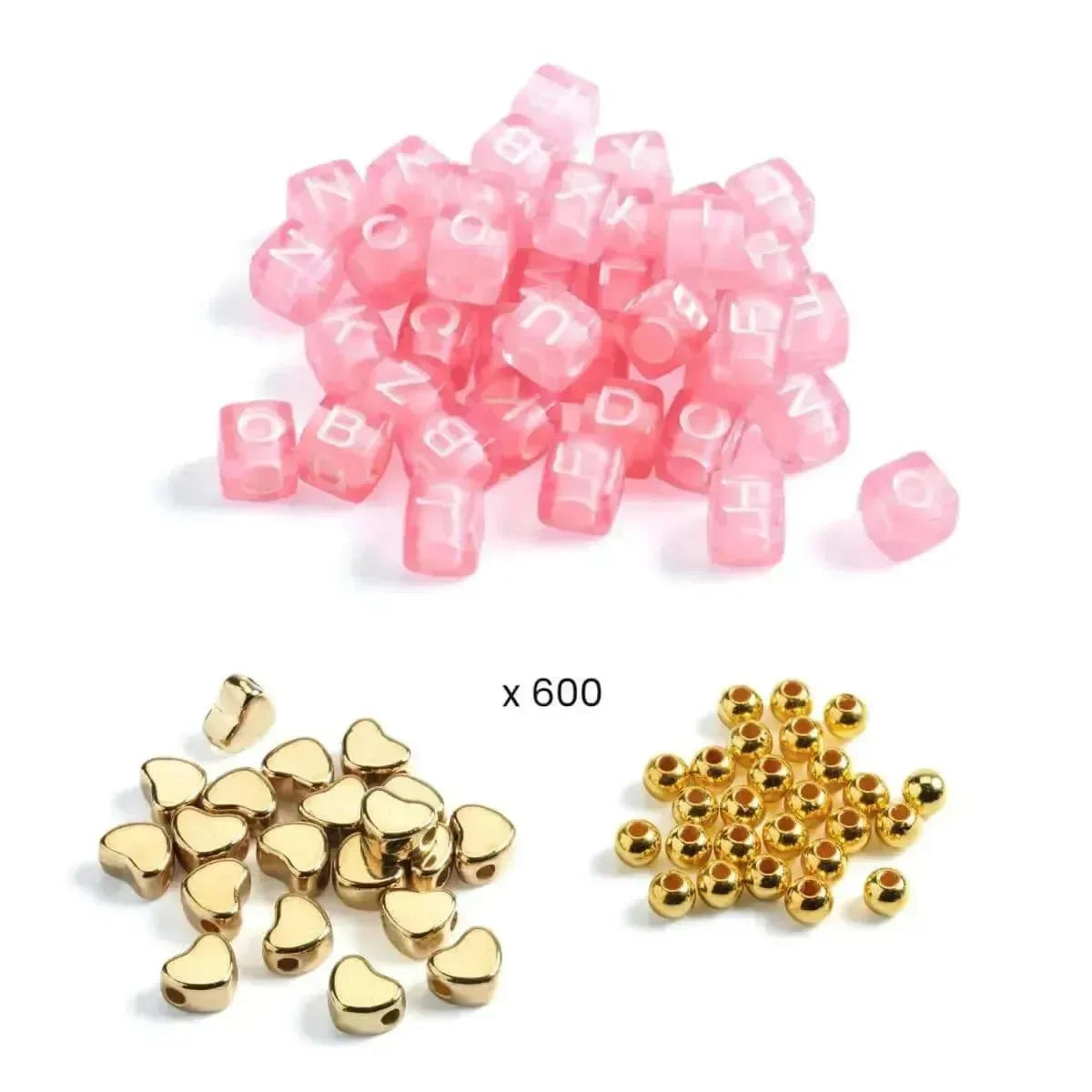 Schmuck basteln - Buchstaben gold Djeco