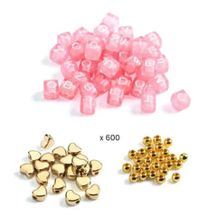 Schmuck basteln - Buchstaben gold Djeco