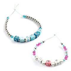 Schmuck basteln - Buchstaben silber Djeco