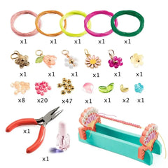 schmuck-basteln-macrame-rosa-kunstundspiel-2 - kunstundspiel 