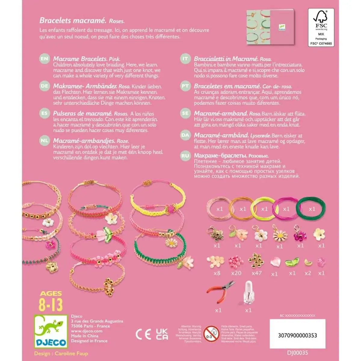 schmuck-basteln-macrame-rosa-kunstundspiel-3 - kunstundspiel 