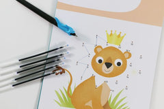 Schreiben lernen mit Spurrillen und Zauberstift - Zahlen