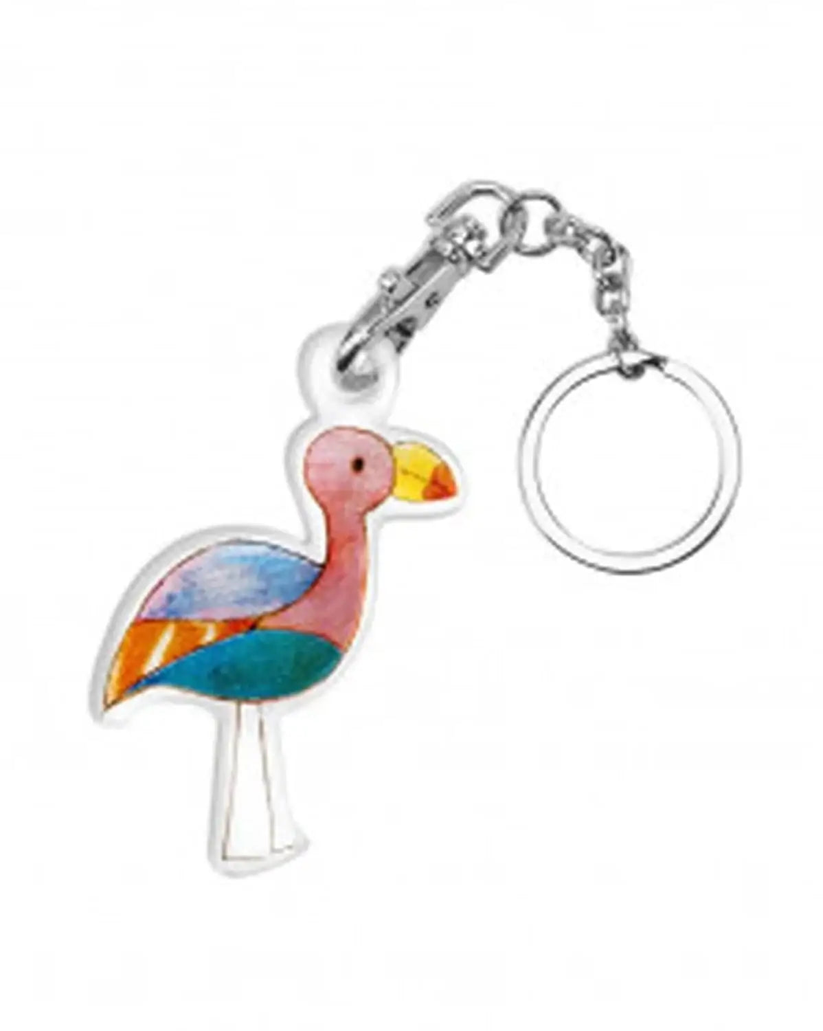 Bunter Flamingo-Schlüsselanhänger aus Acryl, ideal als Geschenk oder Spielzeug für Kinder