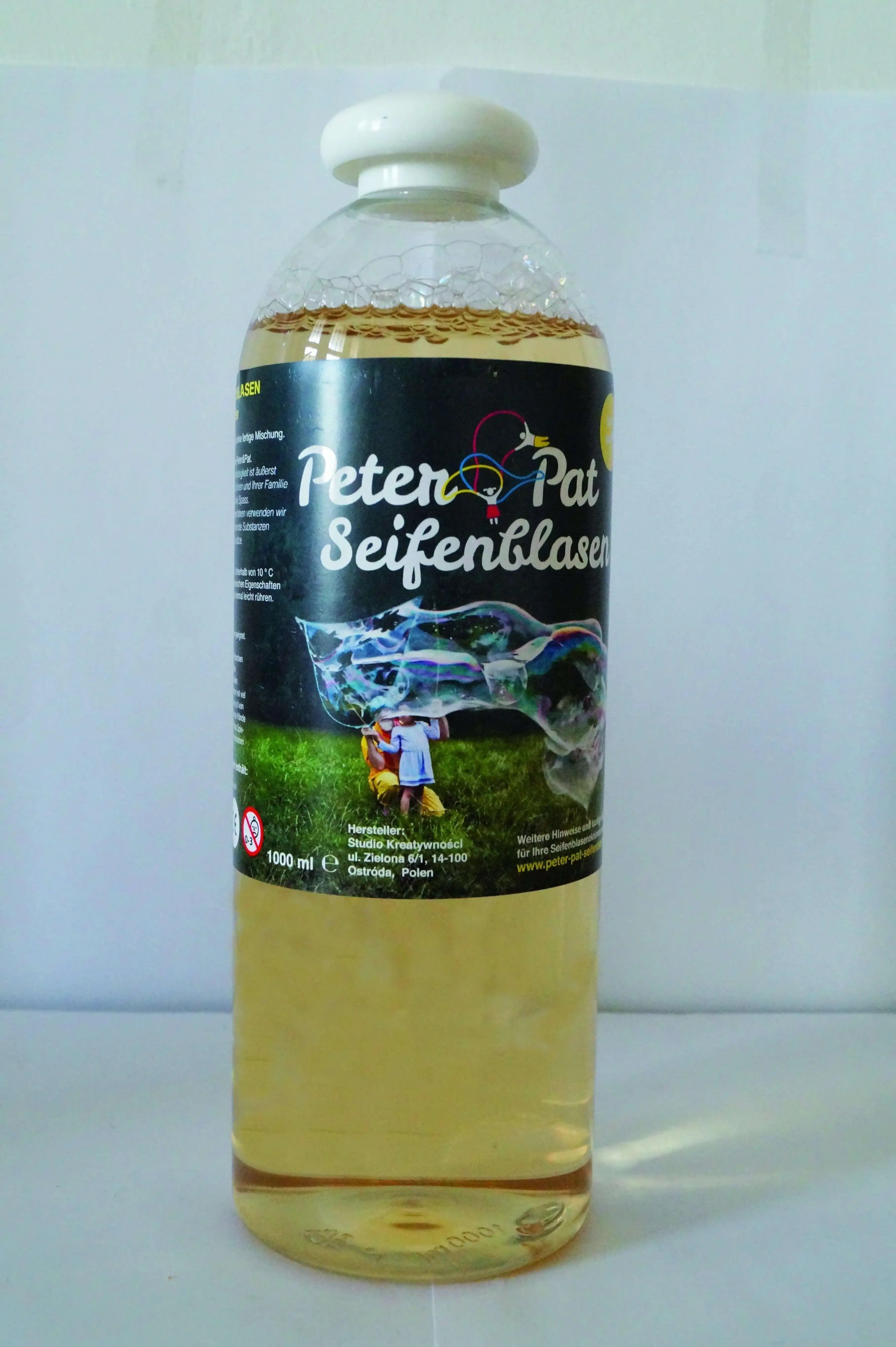 Seifenblasenflüssigkeit Peter & Pat 1 Liter Crazy Three