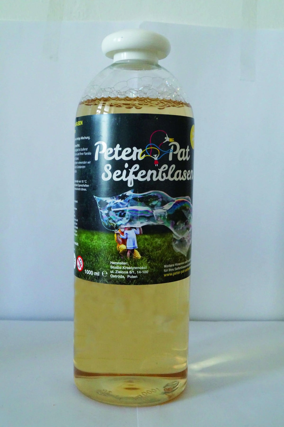 Seifenblasenflüssigkeit Peter & Pat 1 Liter Crazy Three