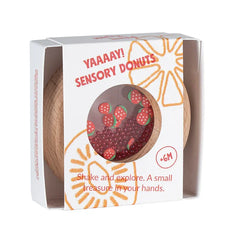 Sensorischer Donut 7cm Erdbeeren - 1279-PBSDSTRA Petit Boum