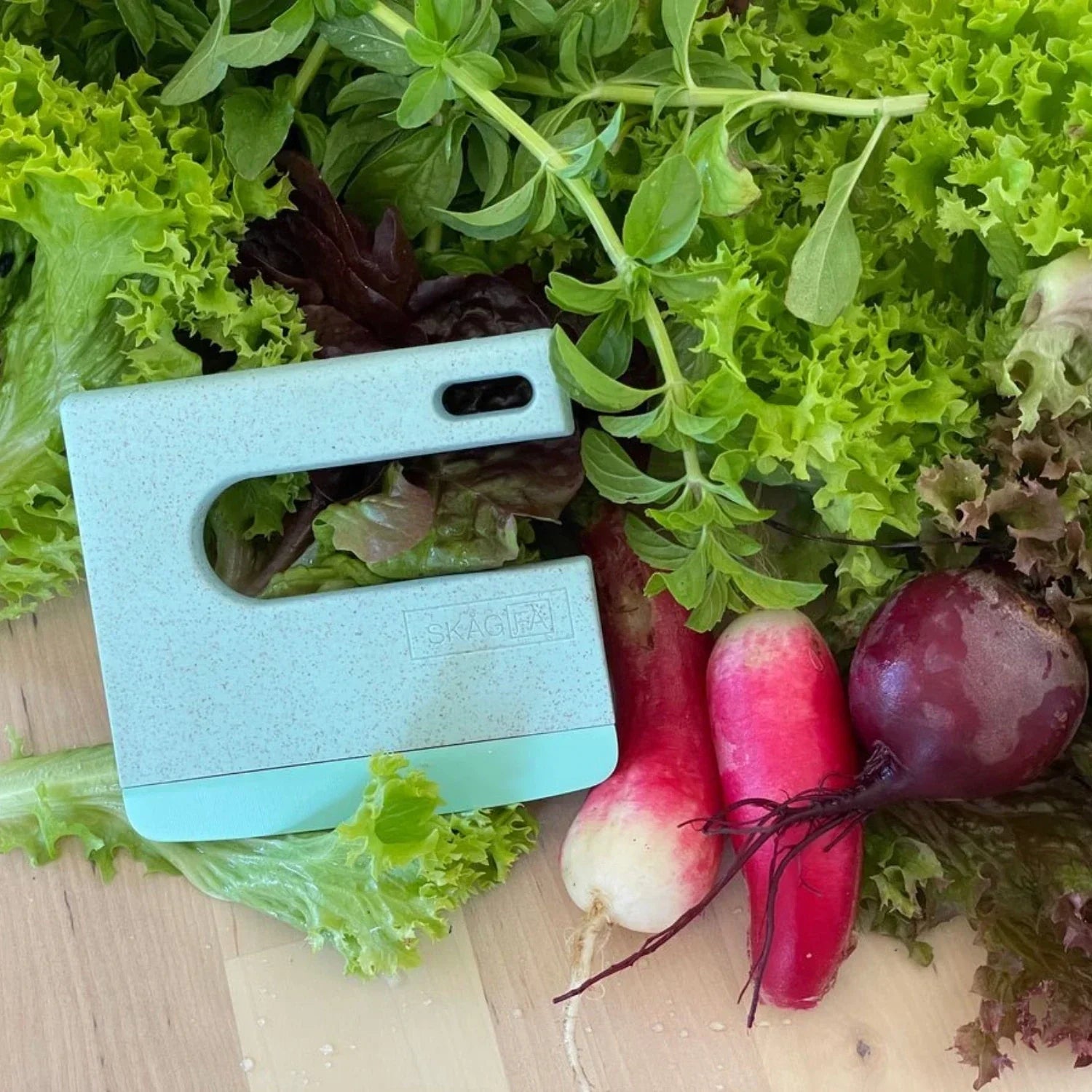 SKÅGFÄ Trakniv Montessori-Kindermesser aus Holz KLYV Aqua - KLYV Petit Boum