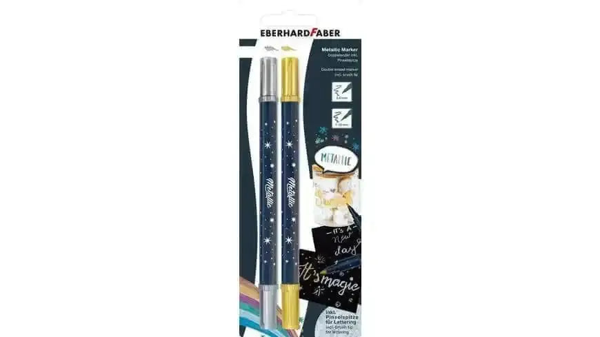 Sketch Marker - 2er gold silber Eberhard Faber