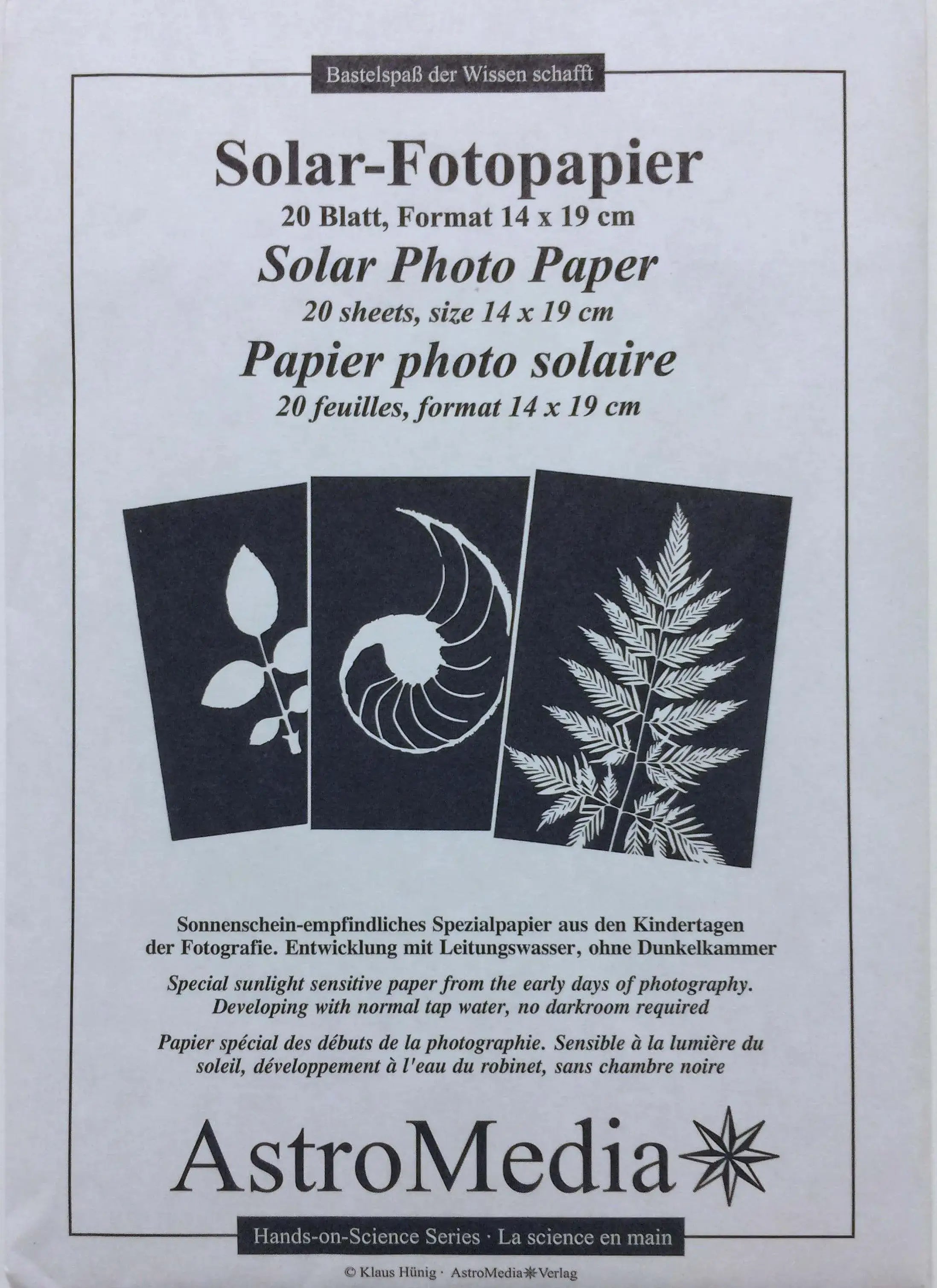 Solar-Fotopapier kl. Astro Media