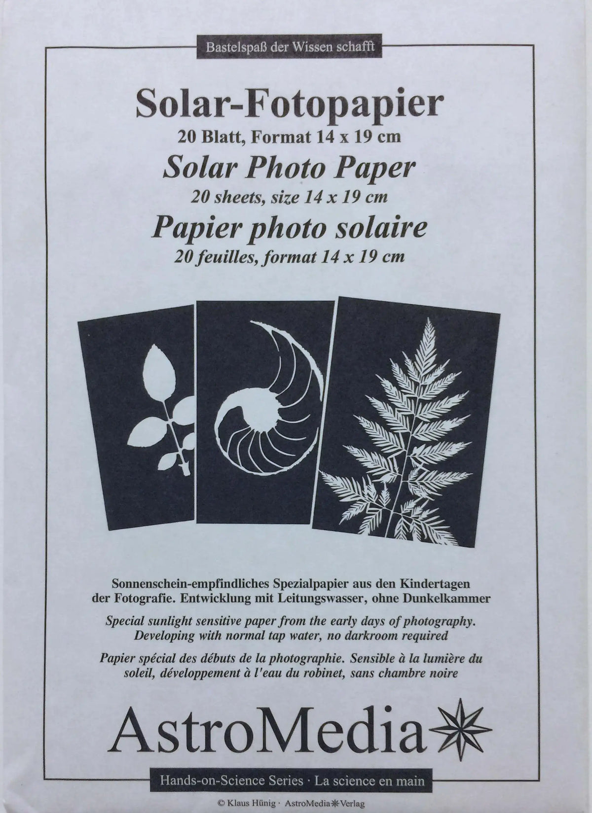 Solar-Fotopapier kl. Astro Media