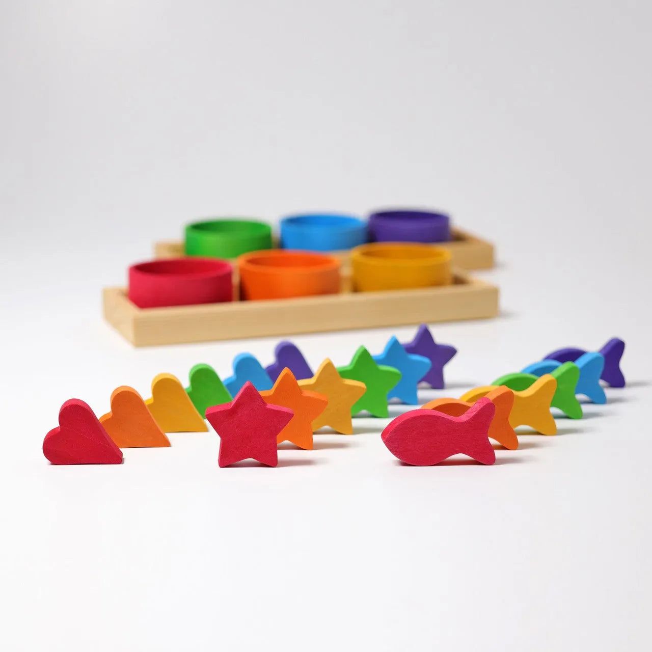 Sortierspiel Regenbogenschälchen - 42125 Grimms