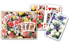 Spielkarten für Bridge - Floral Paradise Blue Piatnik