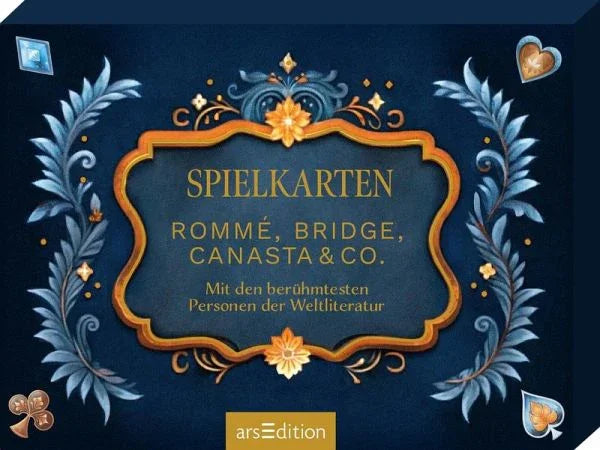 Spielkarten. Rommé, Bridge, Canasta & Co. - Mit den berühmtesten Personen der Weltliteratur - 4014489138679 ars edition