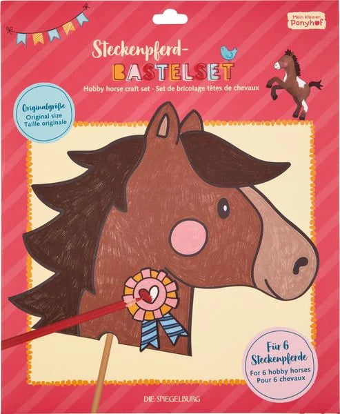 Steckenpferd Bastelset mein kleiner Ponyhof