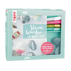 Steine bemalen im Boho-Look - Buch plus Material - Kreativ-Set zum Sofort-Loslegen Frech Verlag