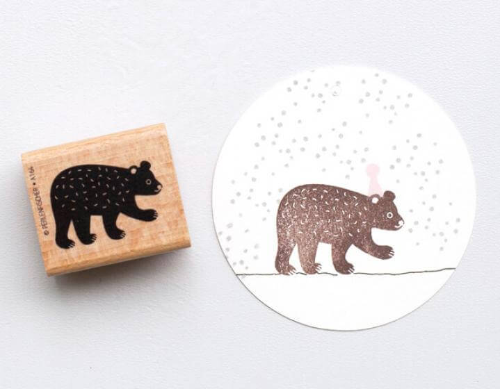 Stempel Bärenkind Perlenfischer