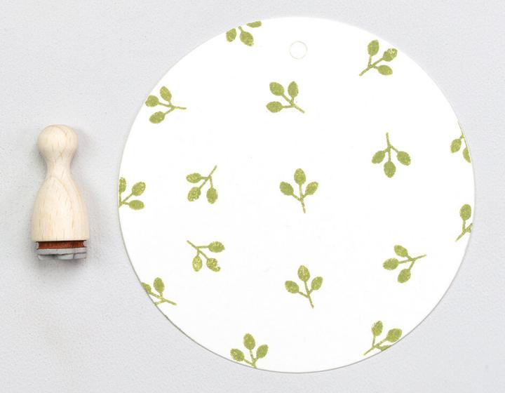 Stempel drei Knospen mini Perlenfischer