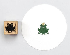 Stempel Frosch sitzend Perlenfischer