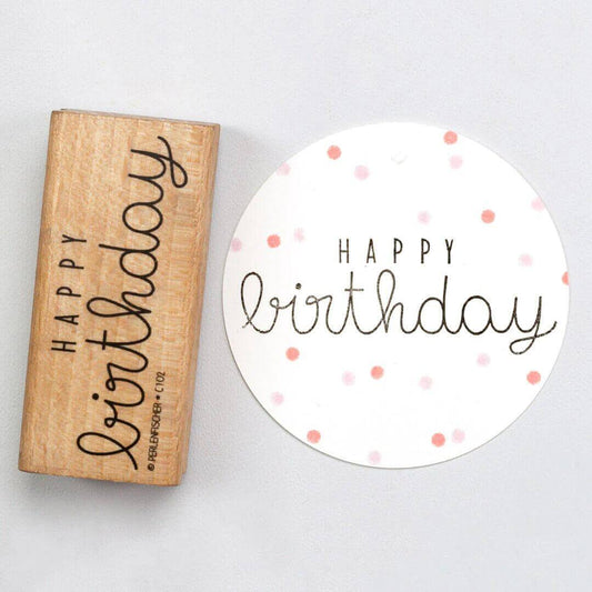 Stempel Happy Birthday 6 Perlenfischer