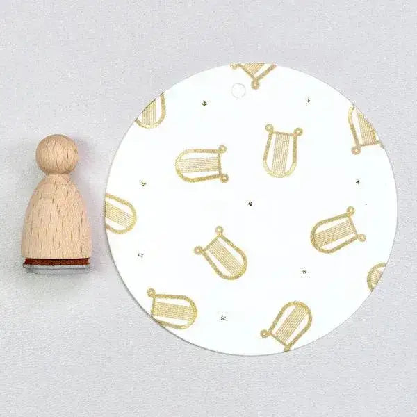 Stempel Harfe Perlenfischer