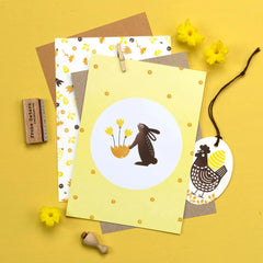 Stempel Hase stehend - A 213 Perlenfischer