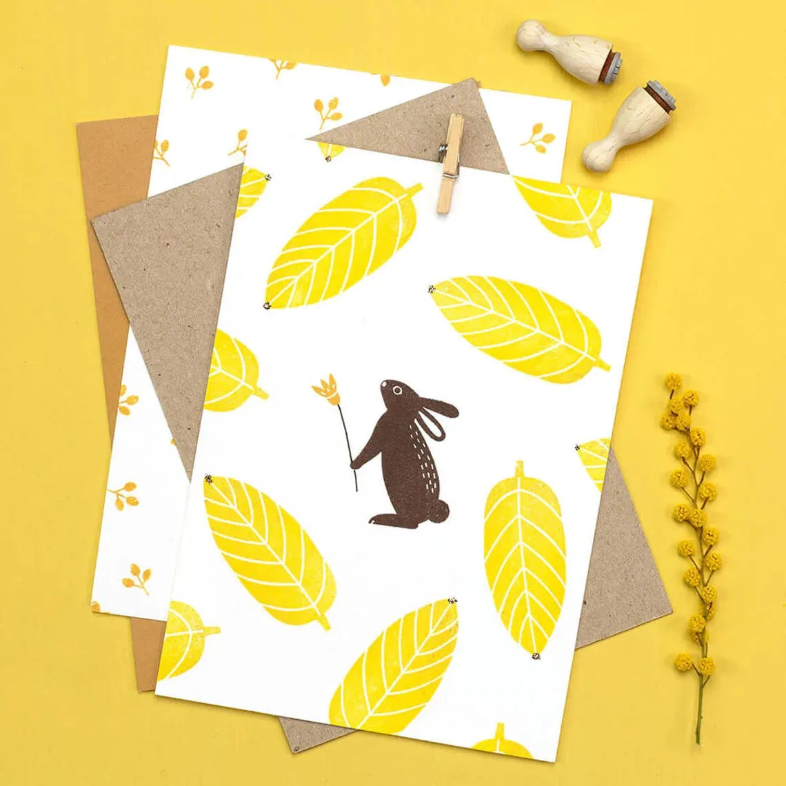 Stempel Hase stehend - A 213 Perlenfischer